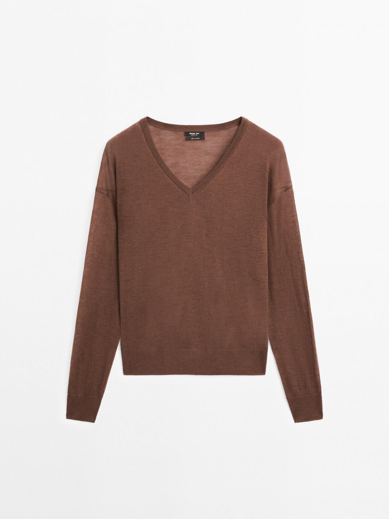 마시모두띠 캐시미어 파인 니트 스웨터 5621/635 TOFFEE