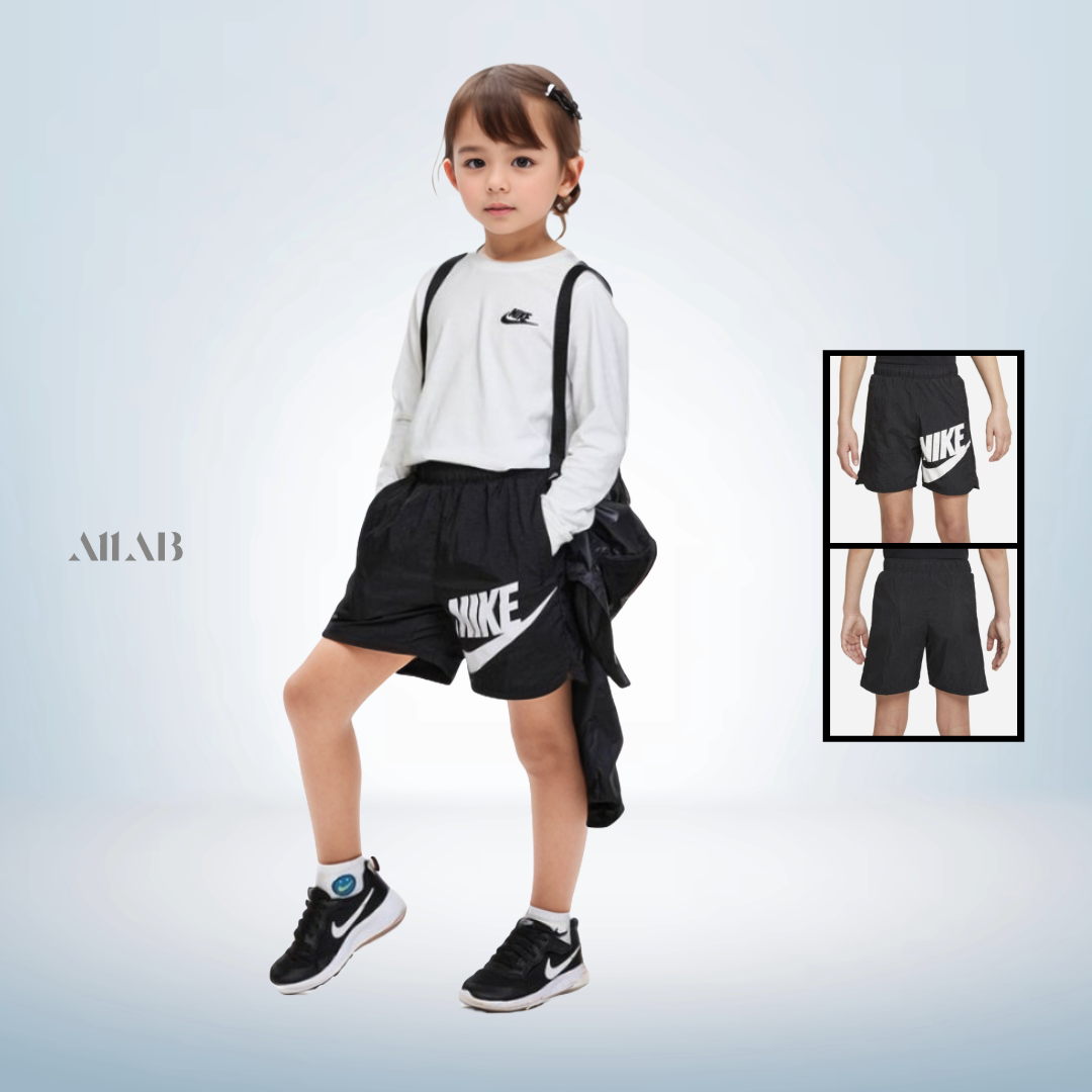 [오늘출발] 나이키 키즈 반바지 주니어 여름 숏팬츠 아동 어린이 초등학생 쇼츠 블랙(우븐), L