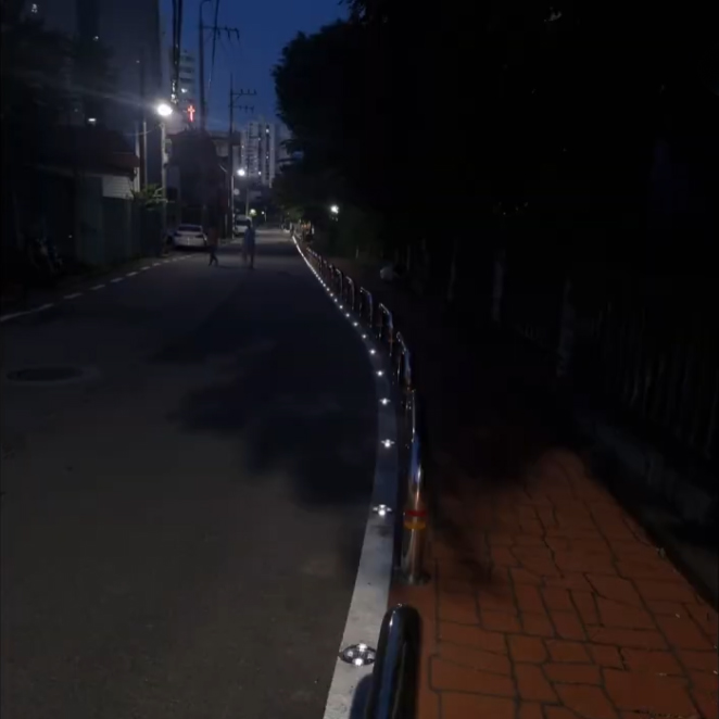 국산 태양광 도로 표지병 LED 쏠라 지중등 태양열 매립등 경고등 바닥 유도등 4방향 - 상세 이미지 5