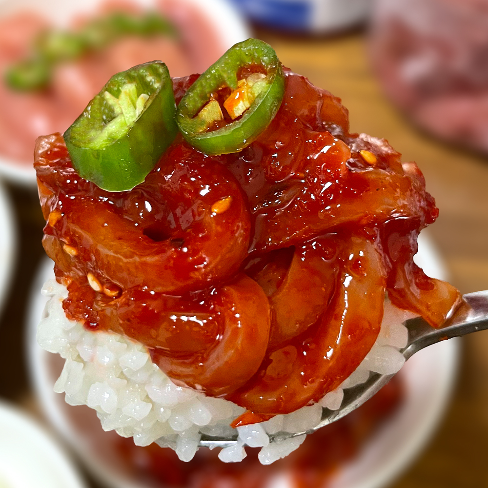 씨앗젓갈 500g 220g 비빔젓 저염젓갈 밥도둑 자취생 반찬 저염식 비벼먹는 이미지 6