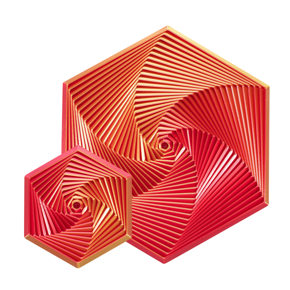 3D 프린트 기하학 블랙홀 장난감 퍼즐 프랙탈 피젯 장식품 선물용 소형 대형 2종 세트 이미지 6