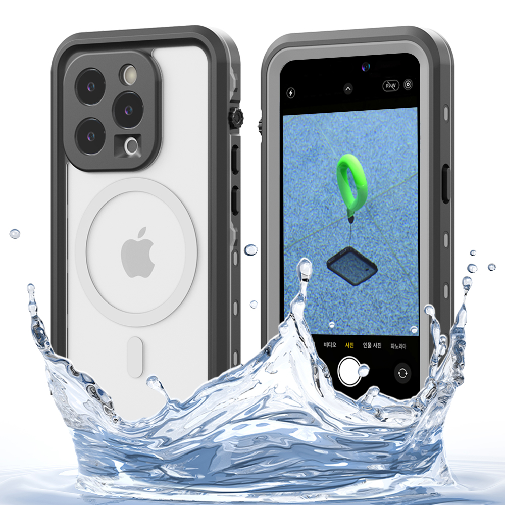 아이엠듀 방수케이스 블랙, 아이폰16 프로 맥스