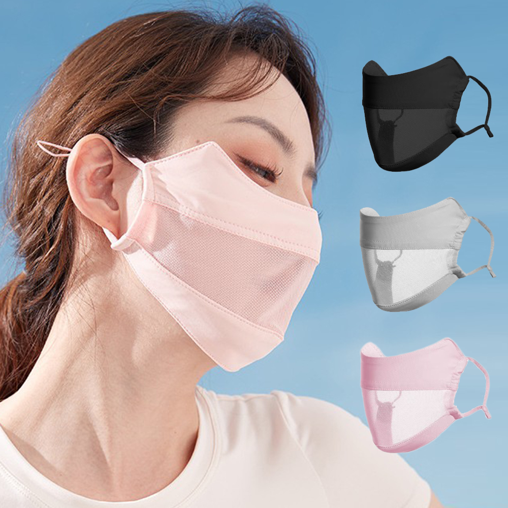 인더핏 숨쉬기 편한 햇빛 차단 마스크 안면 얼굴 햇빛가리개 자전거 러닝 라이딩 등산 골프 - 메인 이미지