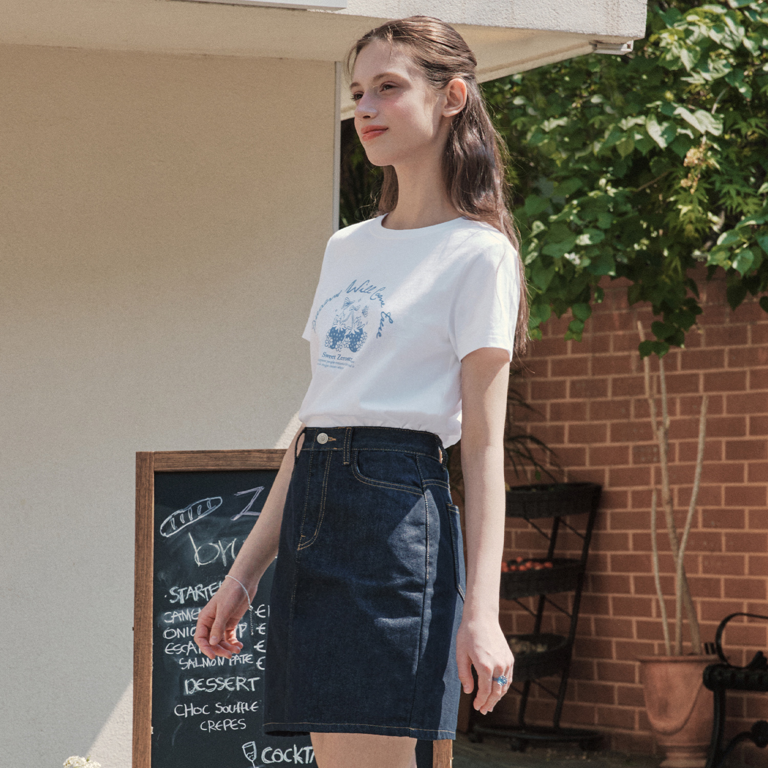 [제로스트릿][3컬러] 베리 반팔 티셔츠 BERRY SHORT SLEEVE T-SHIRT 이미지 4