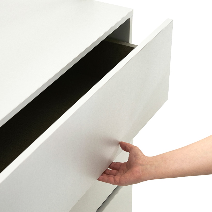 까사미아 뉴로브 에센셜 드레스룸 서랍장 758x515x754mm, 3단, 라이트그레이