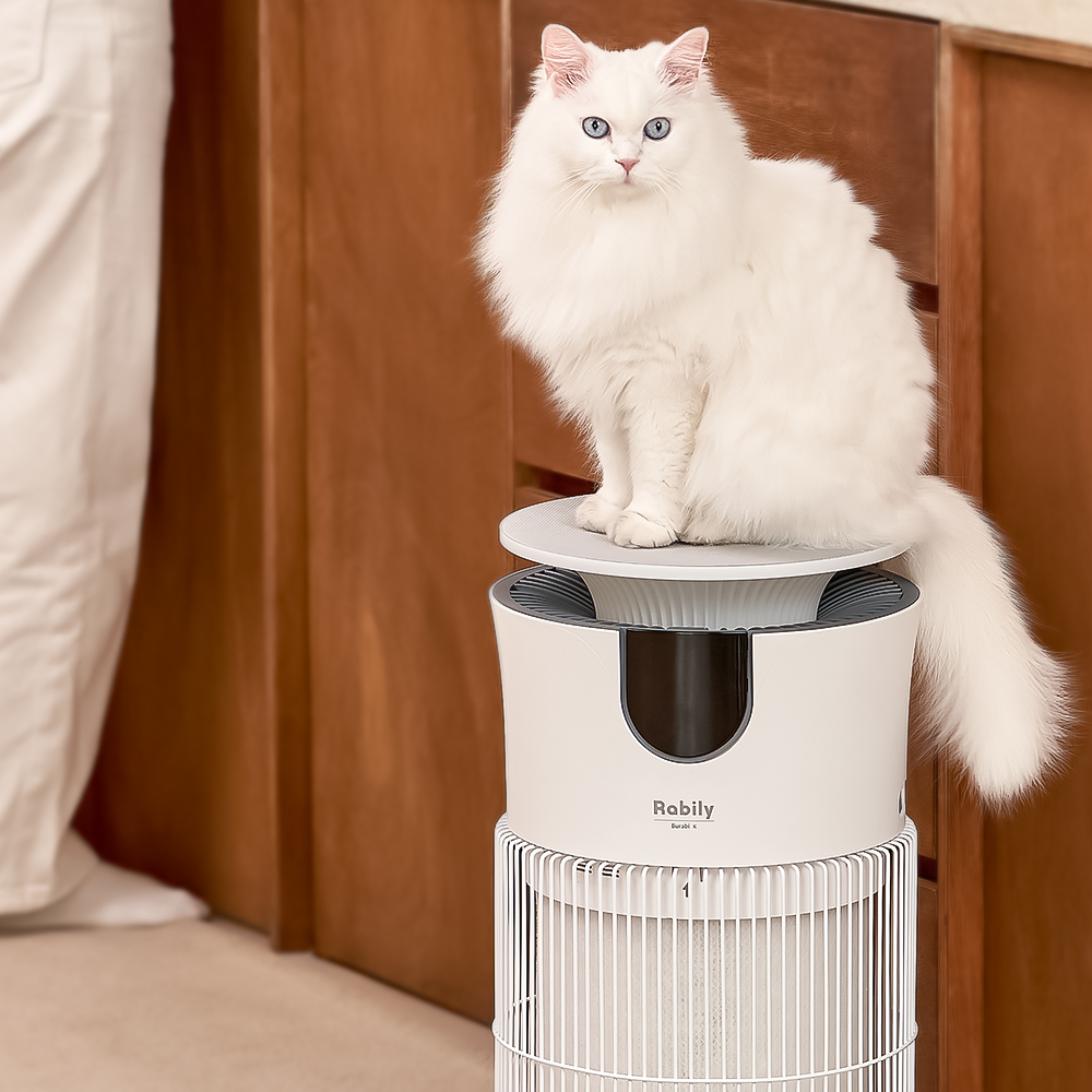 라빌리 펫 전용 공기청정기 반려동물 냄새 털 제거 HEPA 3단계 필터 UVC 살균 음이온