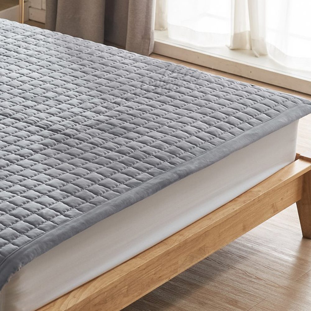 VC 리얼 체크 밍크극 세사 카페트 겸 패드 SS 침구 극세사 이불 까는 바닥이불 러그