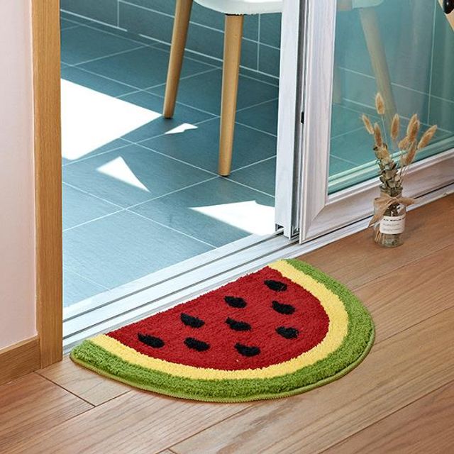 HOME MAT 과일 발매트 현관 인테리어발 현관발 방수 배트 샤워발 미끄럼 방지 - 메인 이미지