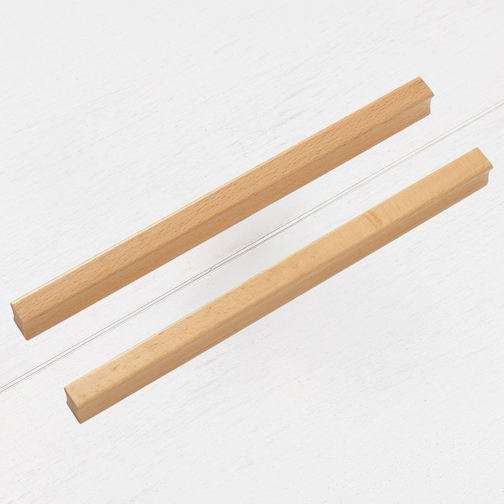 홈앤 나무 가구 손잡이 2p 255 mm (느티나무) 문고리 서랍 서랍장 싱크대 수납장 - 상품 이미지