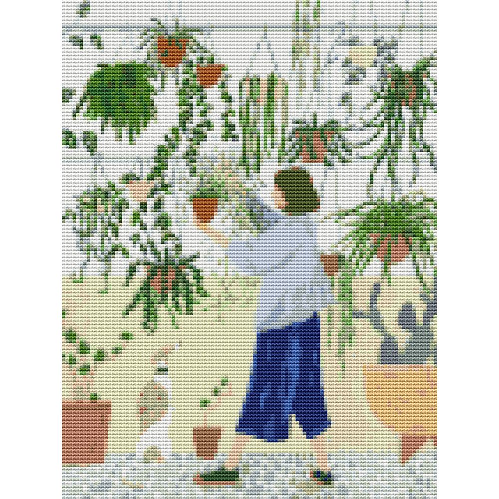 하모니 아트 보석 십자수 30x 40 해피 가드닝1 비즈 공예 인테리어 액자 취미 생활