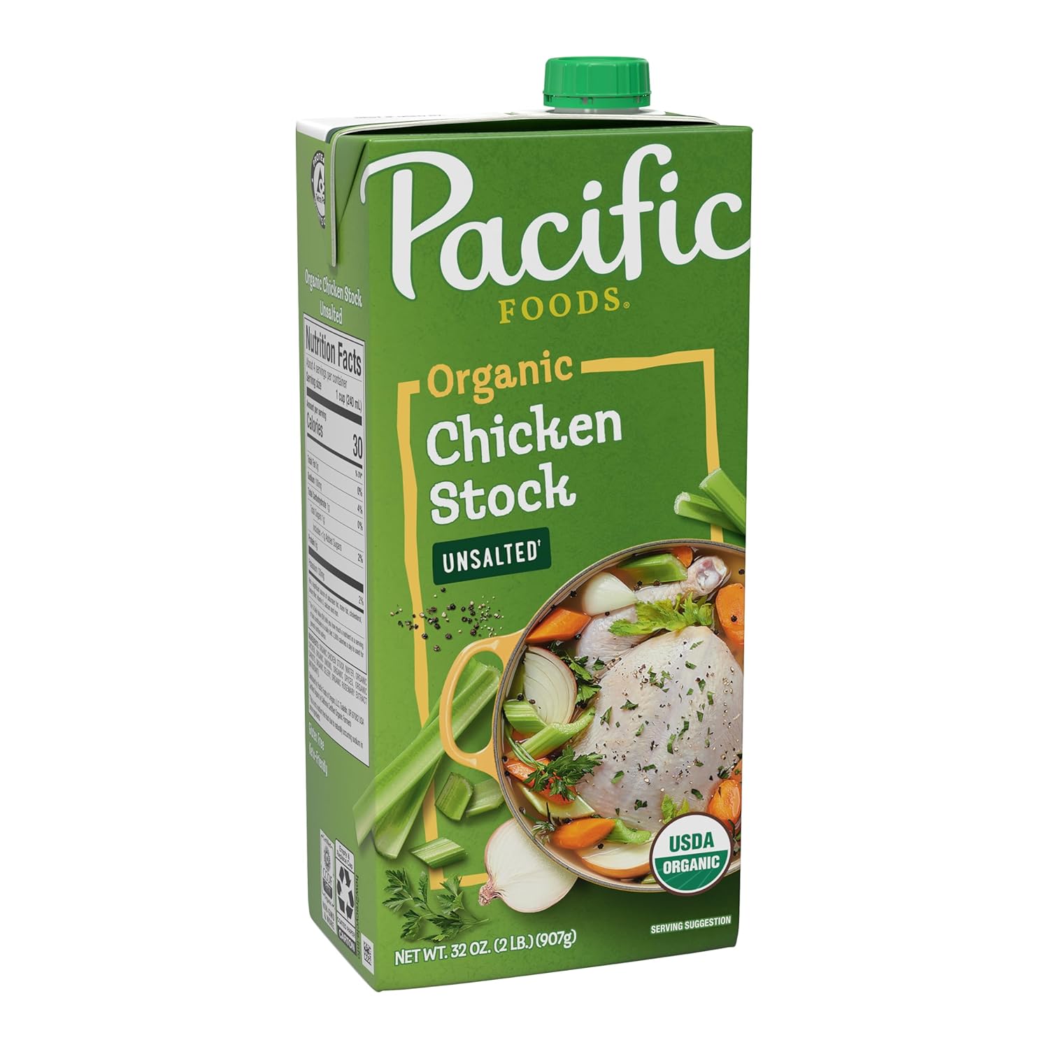 Pacific Foods Chicken Stock, Unsalted 패시픽 푸드 무염 치킨 스톡 닭고기 육수 32oz(907g) 2팩 - 상세 이미지 4