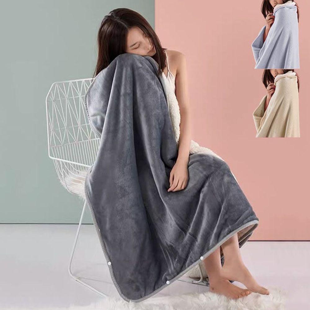 사무실 극세사 무릎 담요 캠핑 소파 블랭킷 100X 150 cm 미니 낮잠 - 상품 이미지