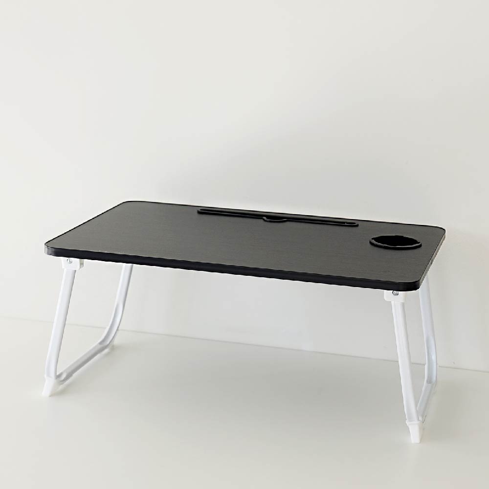 접이식 좌식 책상 원룸 테이블 1인용 컴퓨터 블랙 ㄷ자 폭좁은 기도 높이 조절 침대