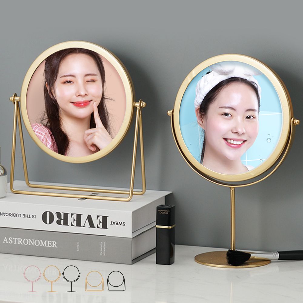화장 360도 회전 탁상 거울 스탠드 메이크업 - 메인 이미지