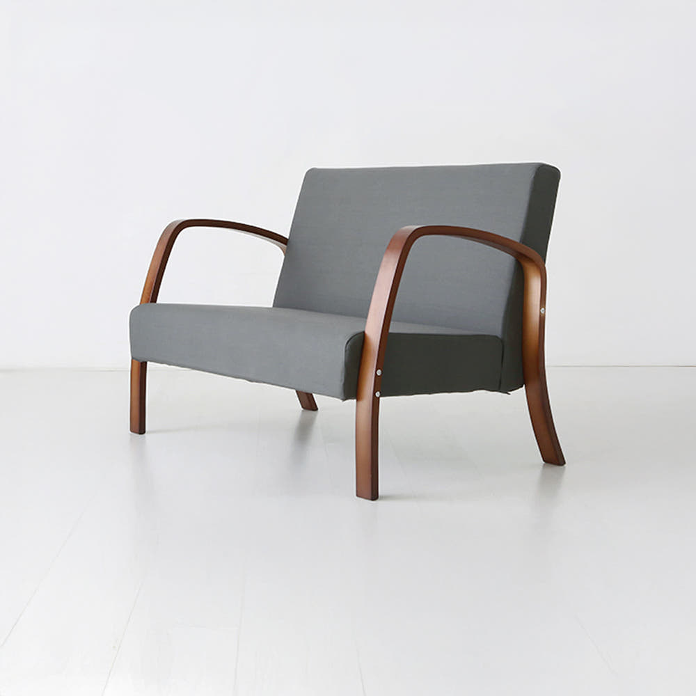 벤우드 2인 소파 YC12AD 브라운 스툴미포함, 다크그레이 3094.0008, 2인용