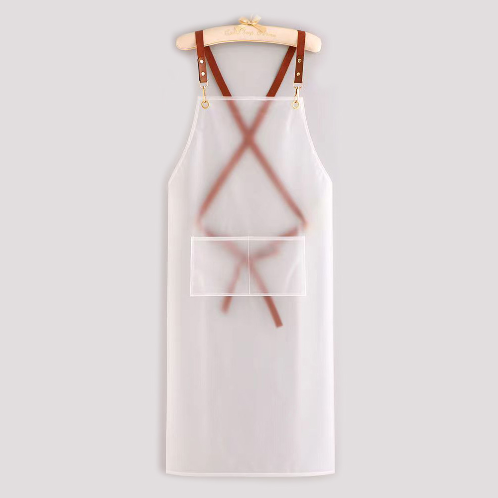 장가드 반투명 업소용 식당 식품 롱 위생 방수 앞치마 수산 시장 정육 작업용 김장 주방