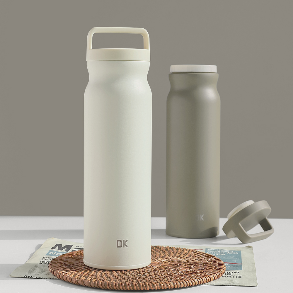 각인텀블러 스텐 보온보냉 아이보리 물병780ml - 상세 이미지 2