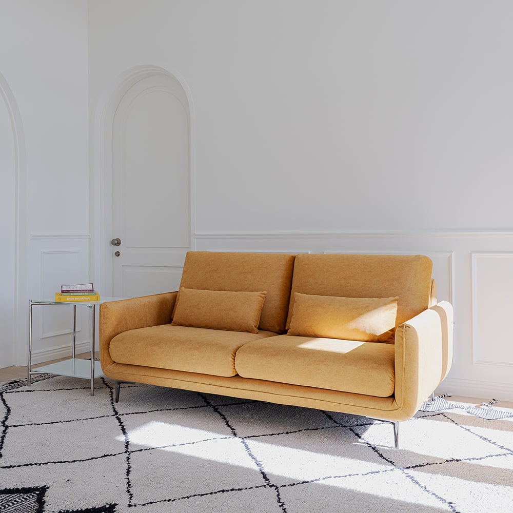 헨지디자인 밀크 갤럭시 3인용 패브릭 소파 홈카페 신혼가구