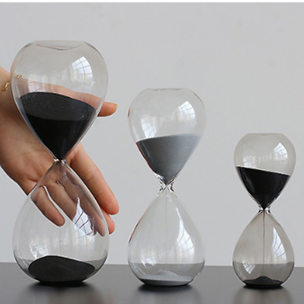 유리 모래시계 타이머 5분 15 30 인테리어 공부용 - 상품 이미지