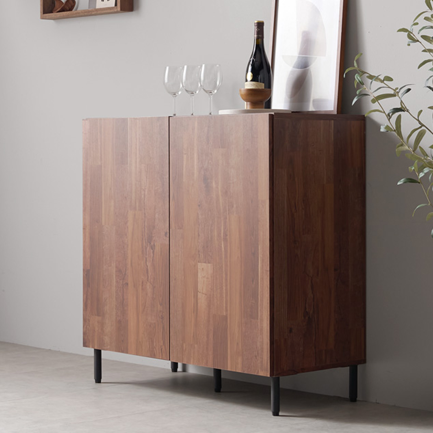 커피 장식장 그릇 수납장 하부장 900 홈카페 수납장 카페장