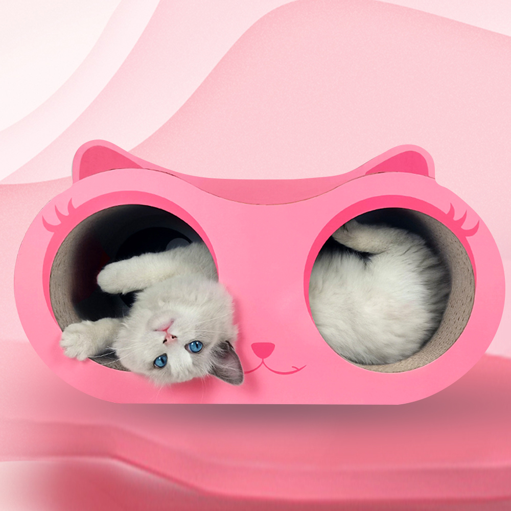 개과천선 어몽드 핑클렛 고양이 스크래쳐 숨숨집 반려묘 고양이 캣 하우스 - 상품 이미지