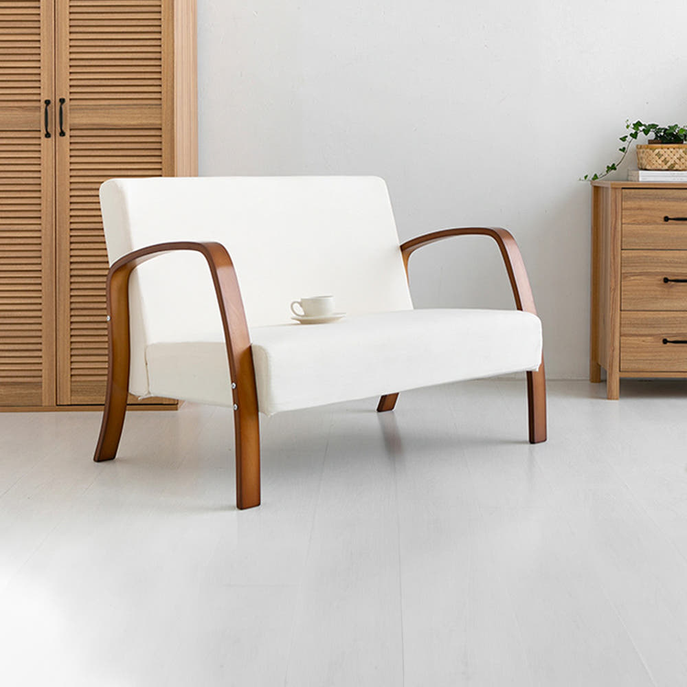 벤우드 2인 소파 YC12AD 브라운/아이보리, 2인용