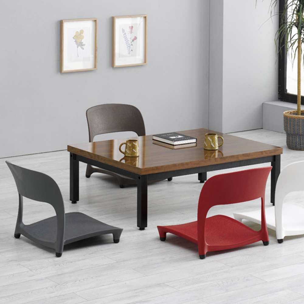 () 좌식 의자 요리집 등받이 바닥 플라스틱의자 카페 좌식의자