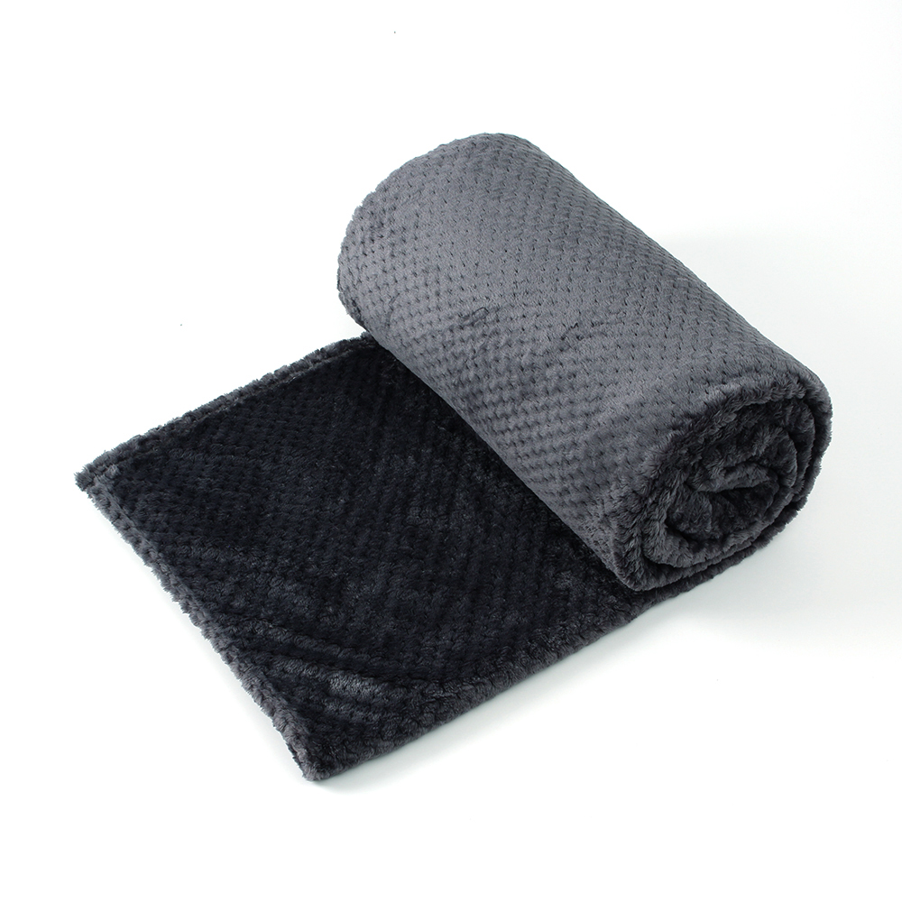 겨울엔 극세사 이불 담요 캠핑 150x 200 cm( 그레이) 차랑 용담요 차량 사무실