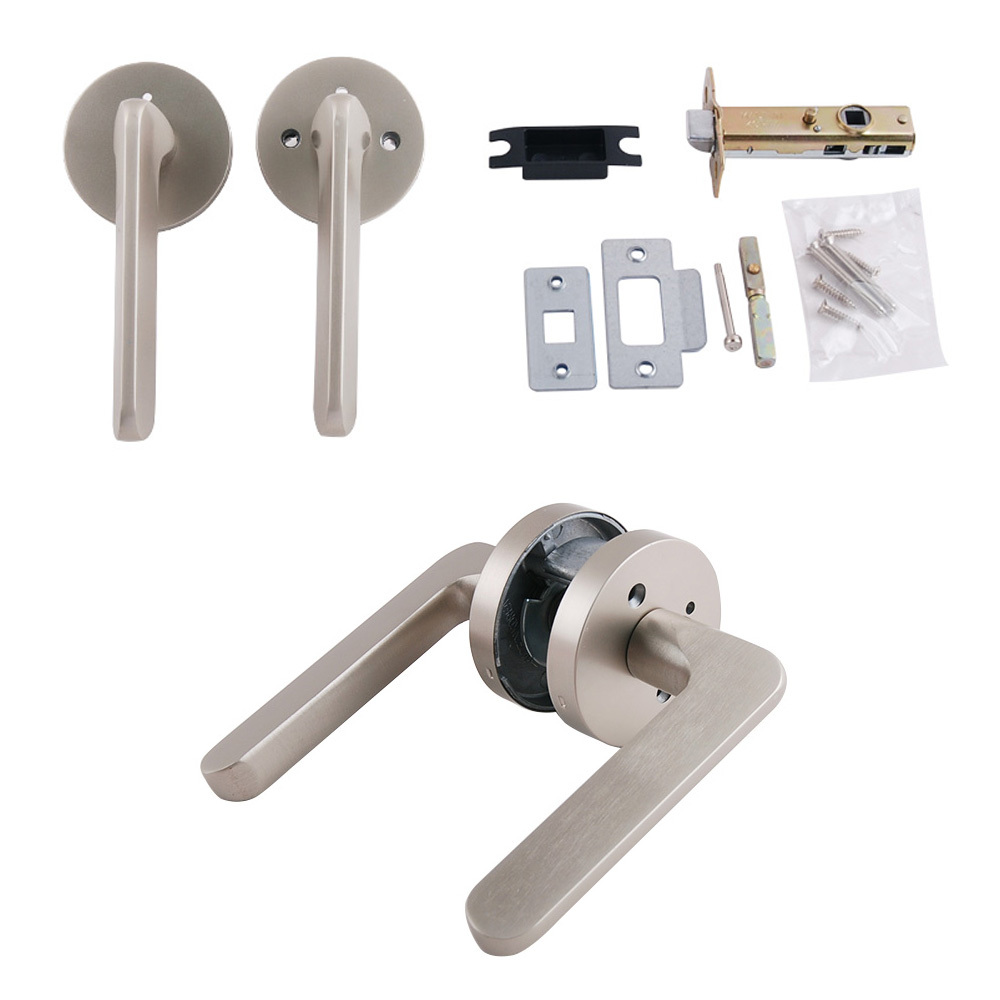 플랫 실버 버튼 잠금 방문 손잡이 문고리 문손잡이 도어락 화장 실문 교체 문수리 나무