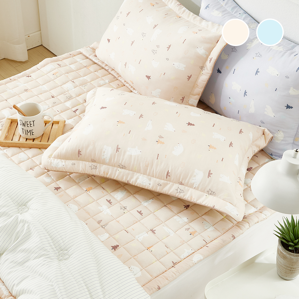 국내 생산 모달 100 알러지 케어 유아 캐릭터 사계절 누빔 매트리스 침대 패드 SS