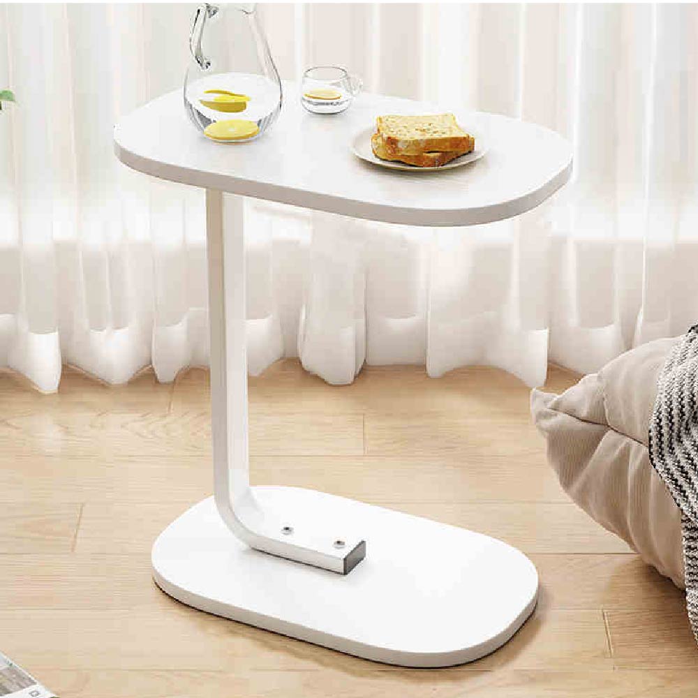 원목 사이드 테이블 창가 화분 간이 협탁 거실 화이트 높이 조절 폭좁은 이동형 베란다