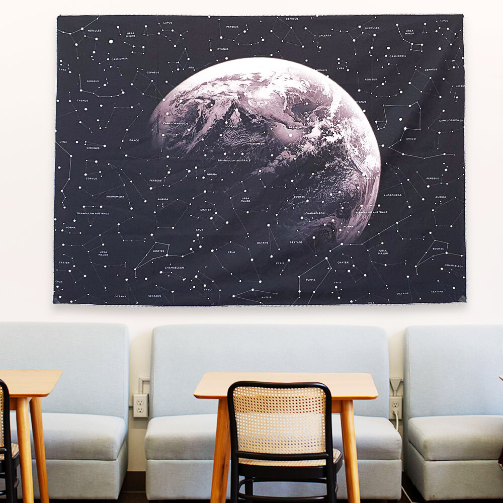 밤하늘 인테리어 포스터 거실 카페 벽장식 패브릭 그림 가림천 테피스 트리 액자 현관