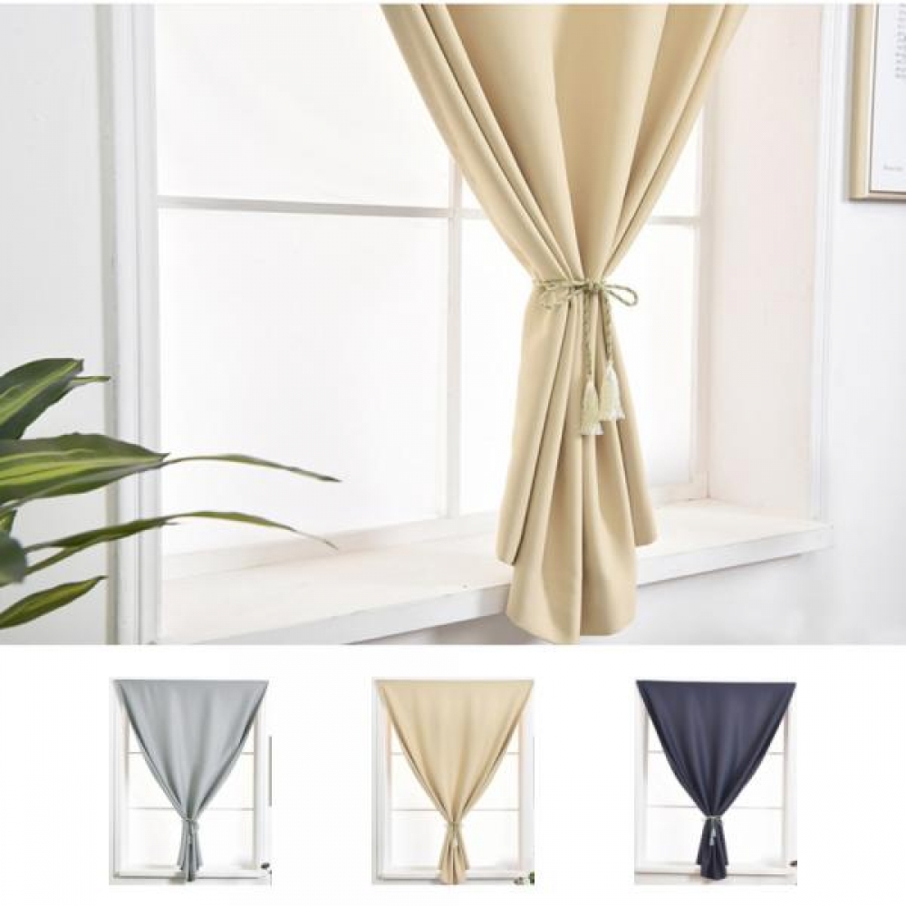 붙이는 암막 커튼 130X 150 무타공 벨크로 커텐 부착식 찍찍이 가리개 창문 작은창