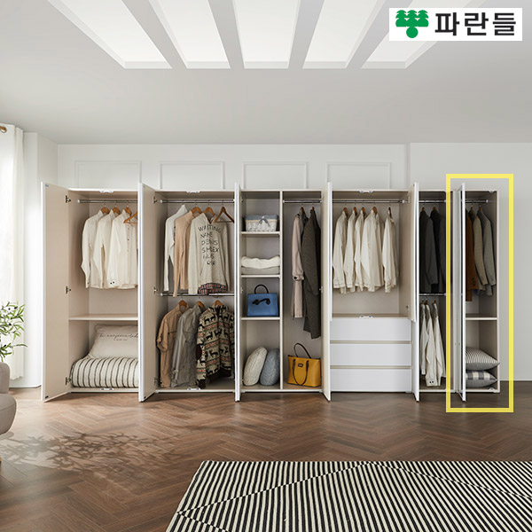 파란들가구 400도어형 틈새옷장 틈새수납장롱 틈새장농 - 상세 이미지 3