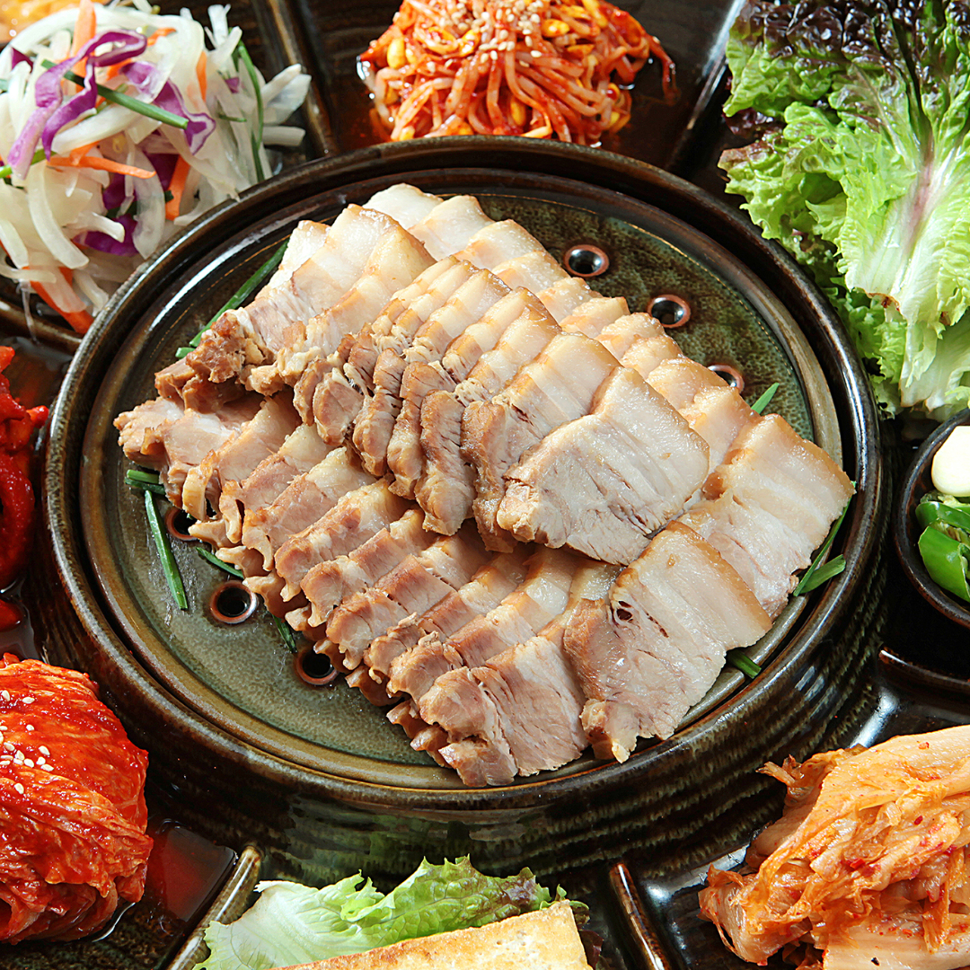 삼겹수육 통보쌈 1kg 48시간 저온숙성 통수육 스팀하우스공법 삼겹보쌈