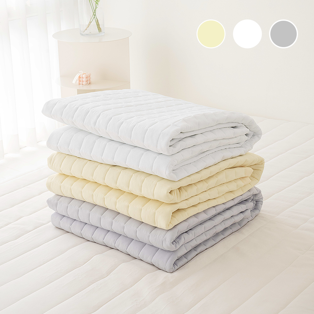 국내 생산 알러지케어 집먼지 진드기 방지 파스텔 사계절 누빔 매트리스 침대 패드 SS