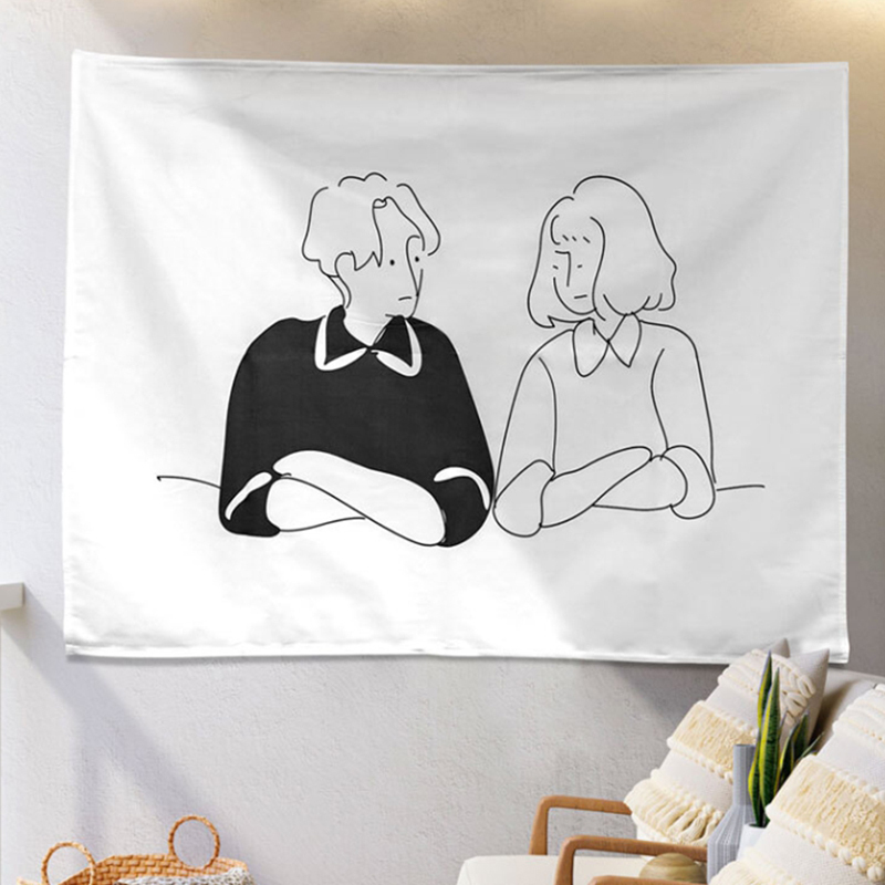 패브릭 포스터 대형 빈티지 벽장식 신혼 그림 액자 M 인테리어 소품 집꾸미기 벽인테리어