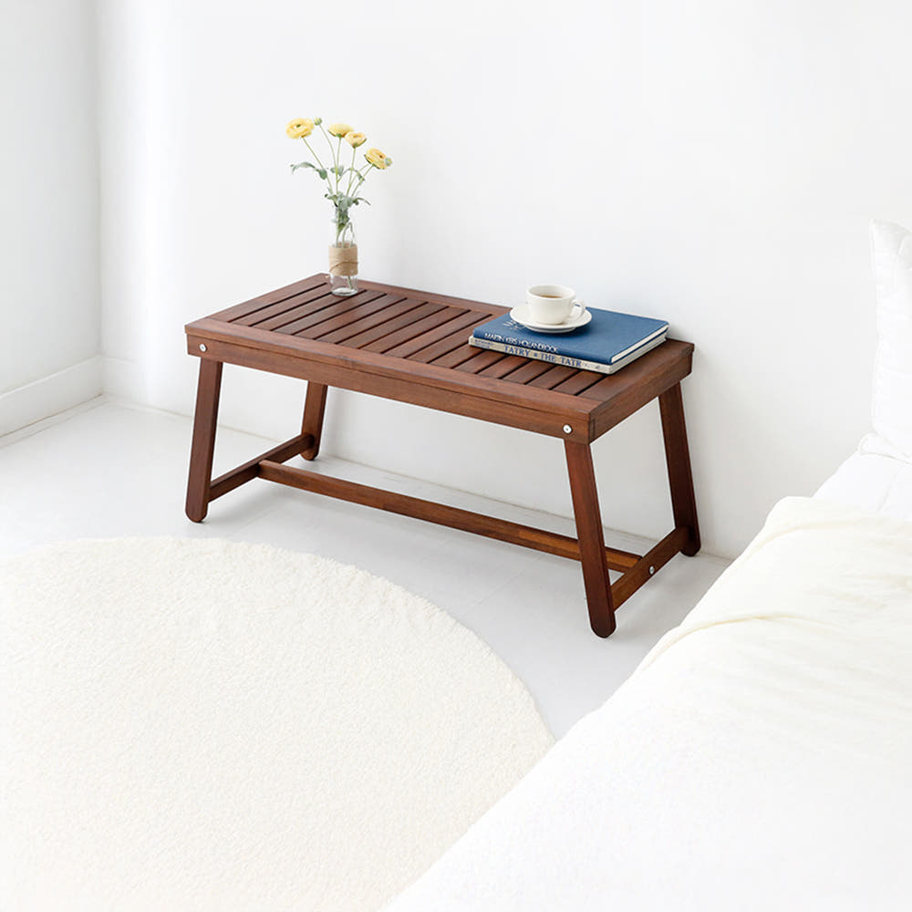 TANG 원목커피테이블 아카시아 체리브라운 0025.7784