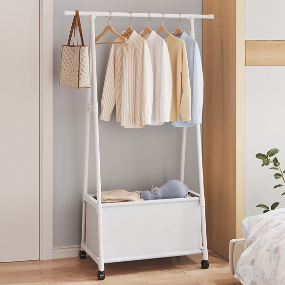 심플 무빙 행거 시스템 스탠드 옷걸이 이동식 철제 미니 선반 옷행거