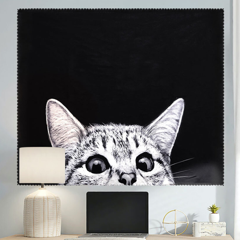 고양이 그림 벽장식 패브릭 포스터 M 인테리어 소품 집꾸미기 벽인테리어 천액자 명화 - 상품 이미지