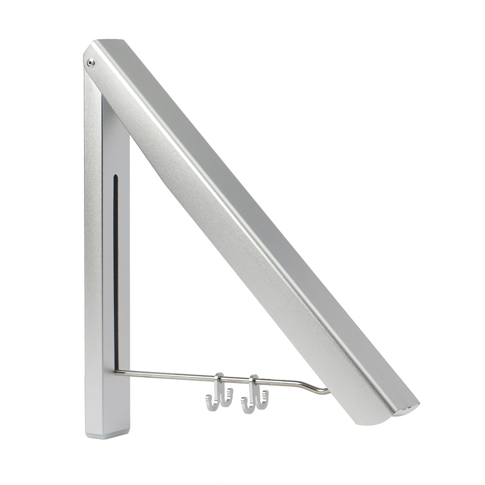 Jdt 공간 활용 접이식 벽걸이 행거 폴딩 실버 건조대 벽행거 벽건조대 빨래 벽옷걸이