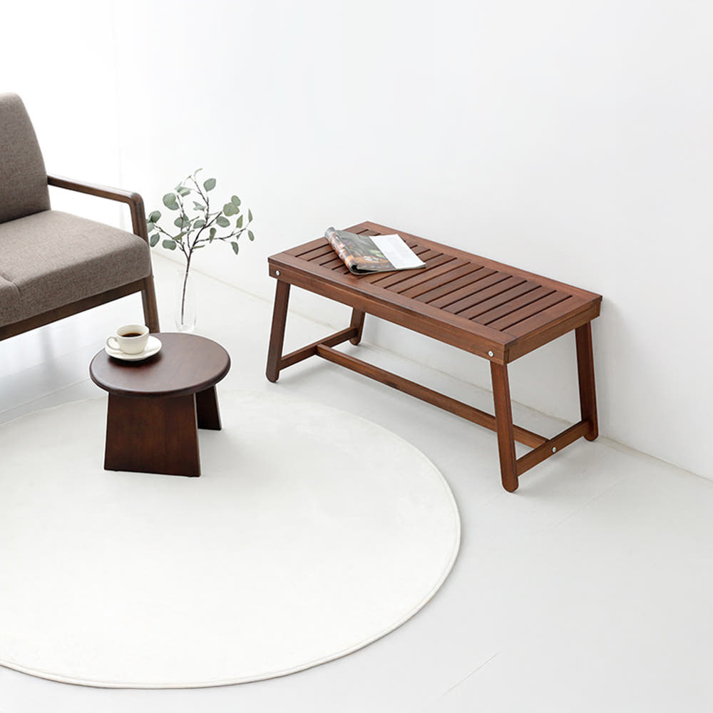 TANG 원목커피테이블 아카시아 체리브라운 0025.7784