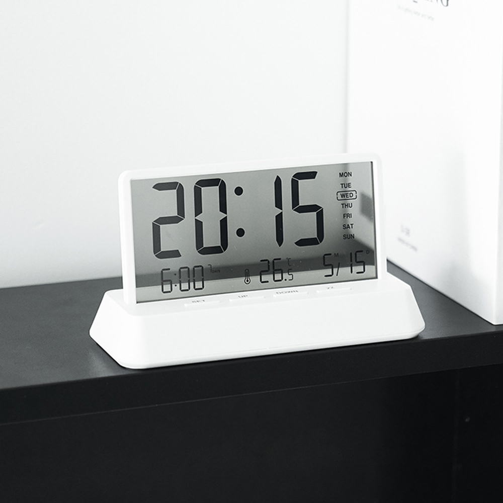 살림 마녀 무소음 탁상시계 미니 건전지 디지털 snooz 책상 전자시계 디지털시계