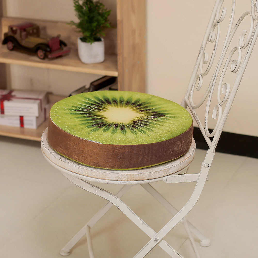 상큼 프루츠 키위 방석( 31x4 cm) 식탁 과일 사무실 DT 1321457 쿠션