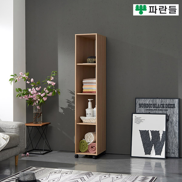 파란들가구 310 오픈 고정/이동식 옷장 틈새수납장 행거장 - 상세 이미지 2