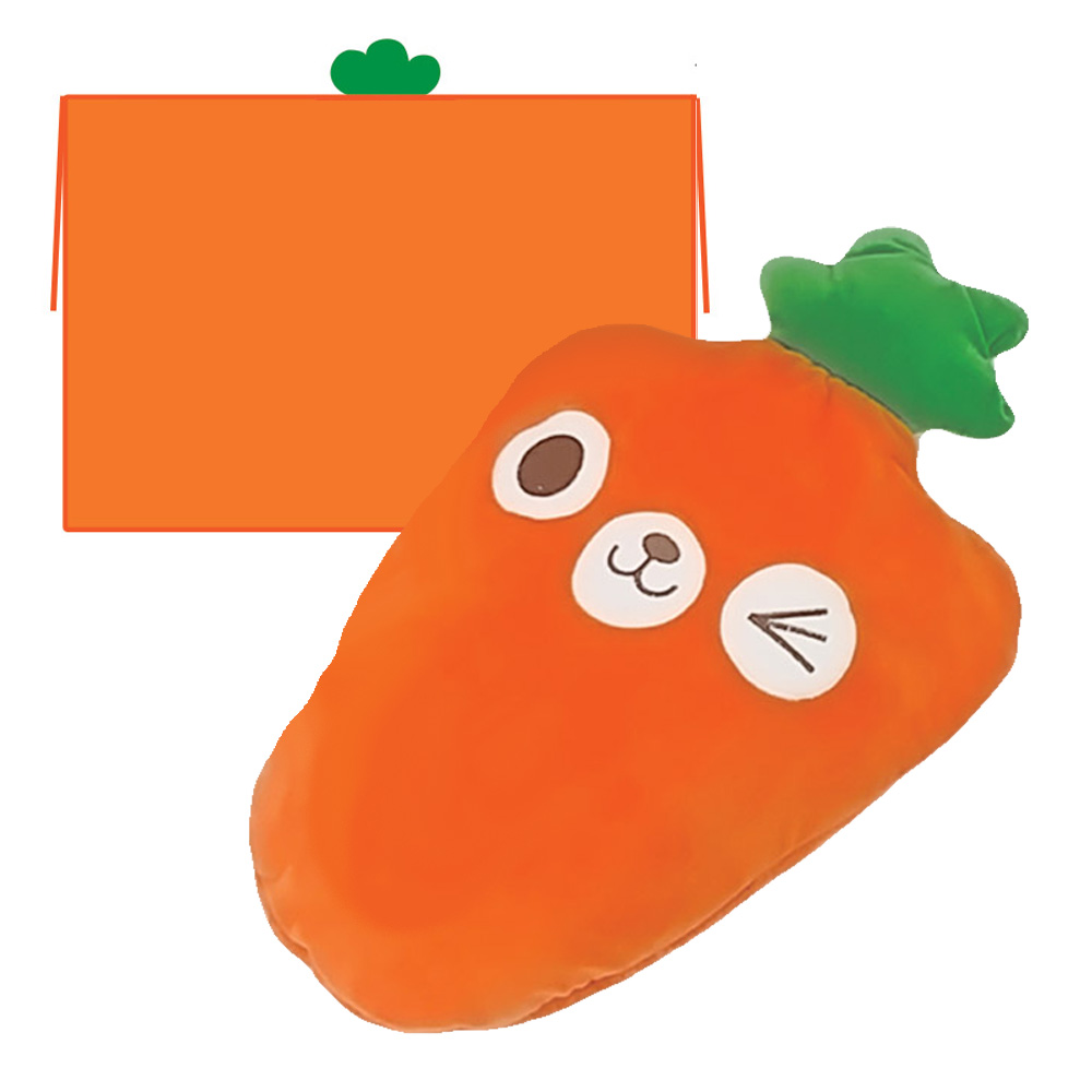 당근 쿠션 담요 85x 120 cm 캐롯 파우치 블랭킷 베개 이불