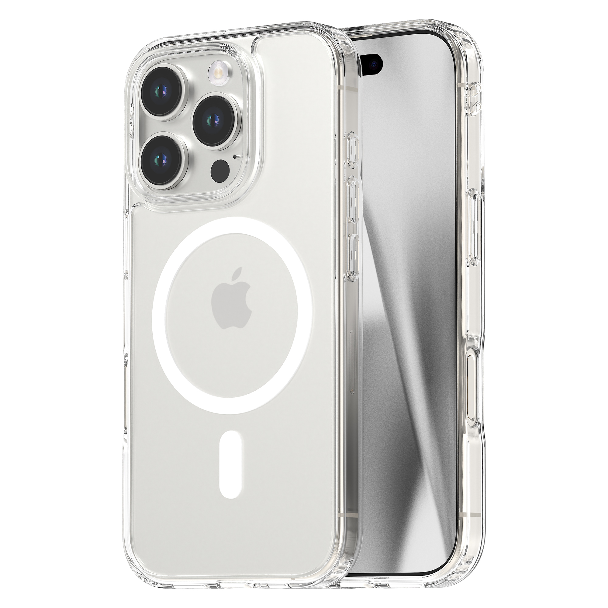 퓨어쉴드 2배자력 맥세이프 방탄 범퍼 케이스 투명, 아이폰16 프로 맥스