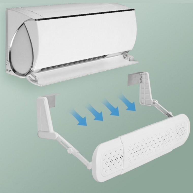 18도 각도 조절 길이 벽걸이 무풍 에어컨 가드 바람막이 커버 윈드윙 에어콘 방향
