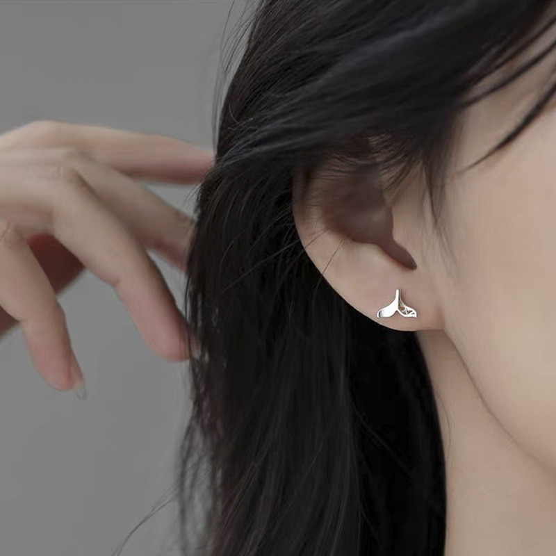 웨이브 테일 실버 피어싱 N223 - 상세 이미지 2