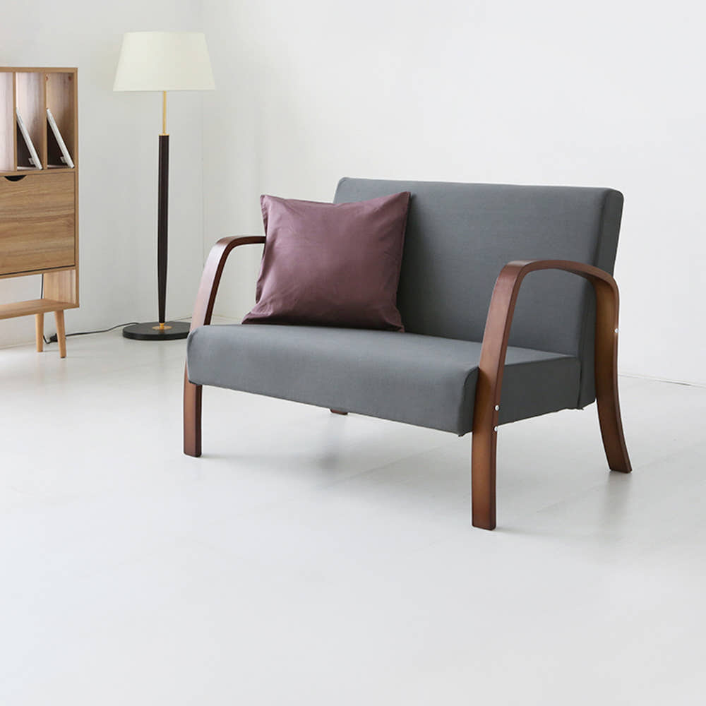 벤우드 2인 소파 YC12AD 브라운/아이보리, 2인용